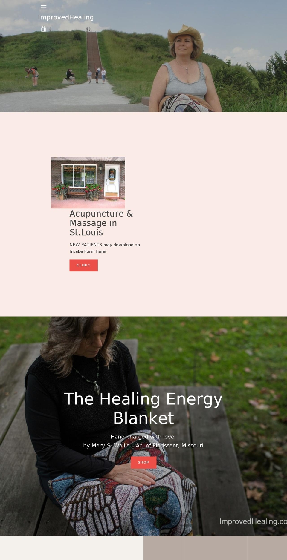 improvedhealing.net shopify website screenshot