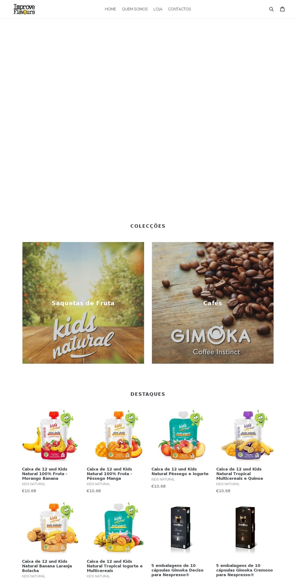 improveflavours.com shopify website screenshot