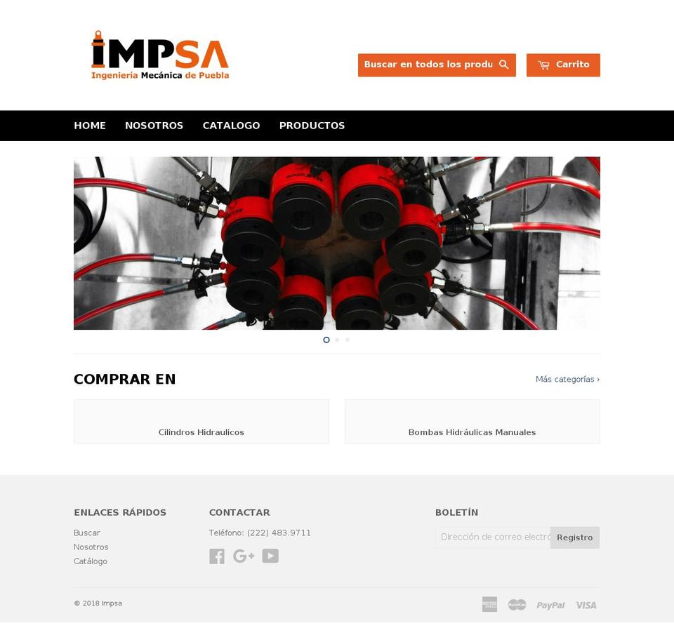 impsatienda.com.mx shopify website screenshot