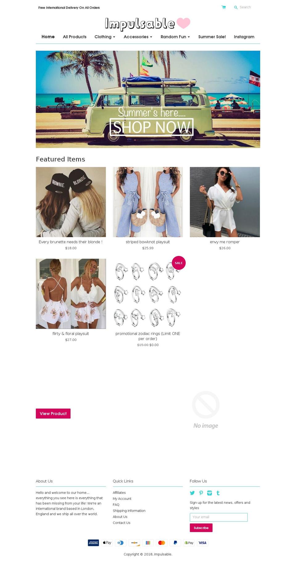 impulsables.com shopify website screenshot