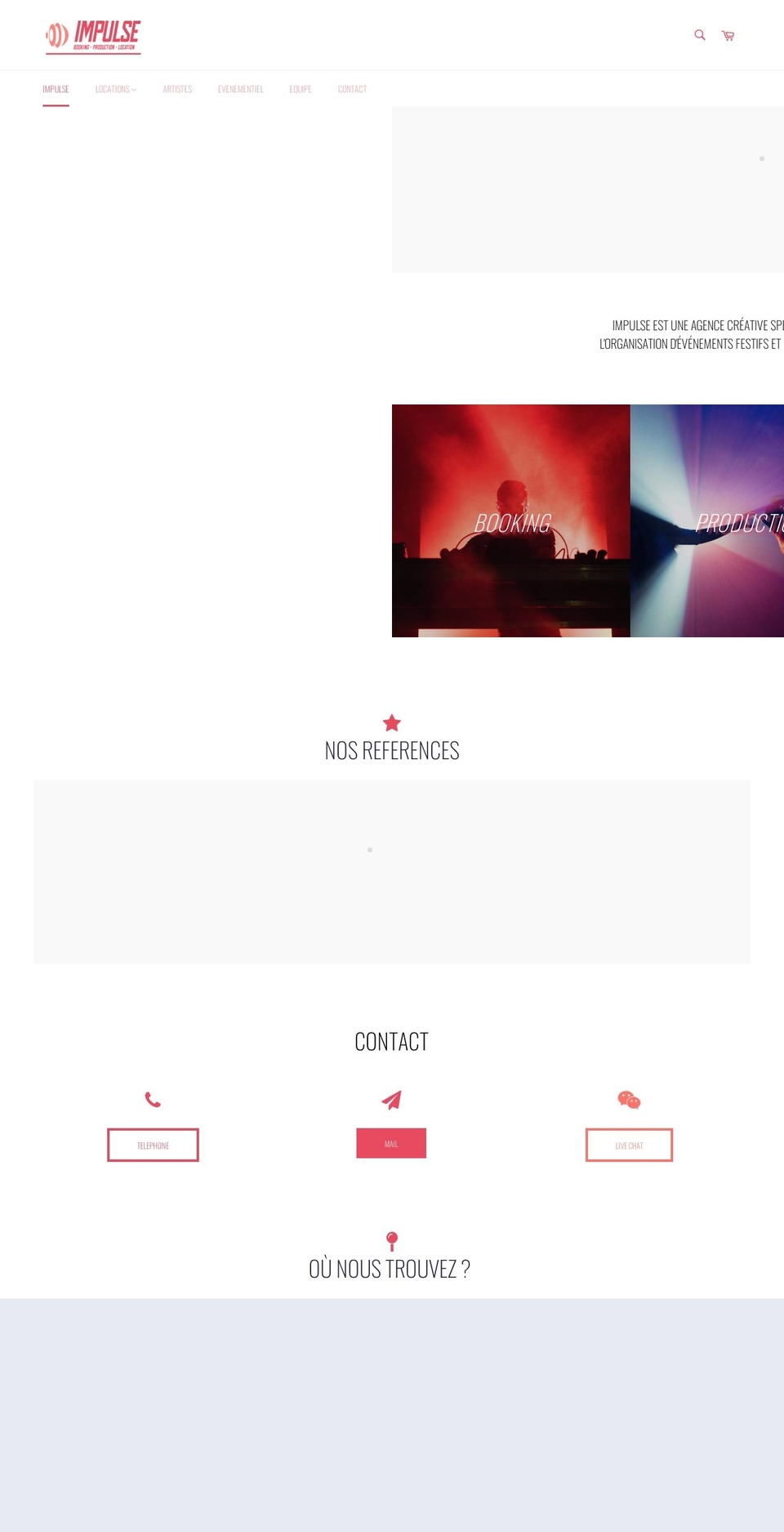 impulse-paris.com shopify website screenshot
