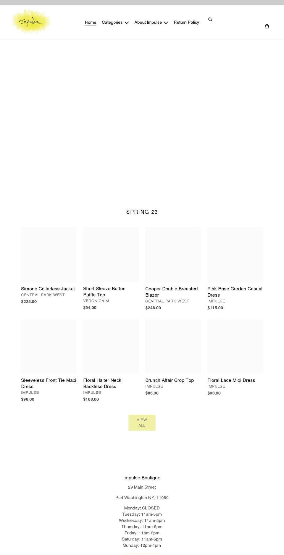 impulseny.com shopify website screenshot