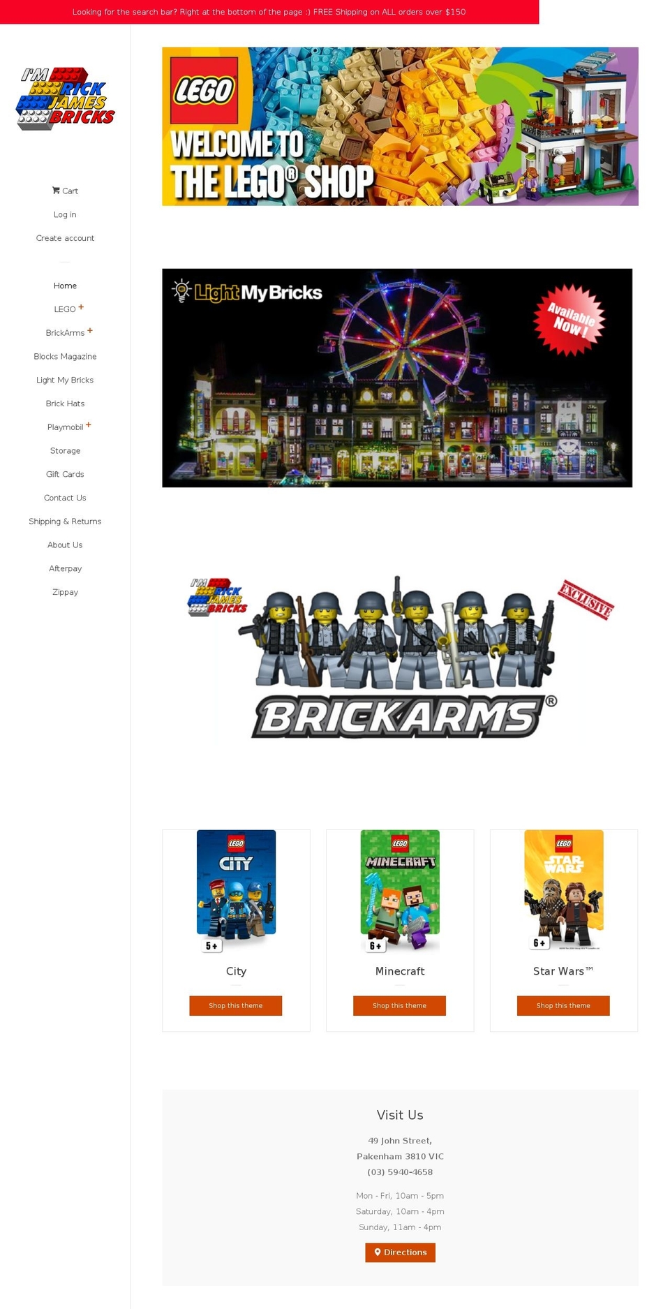 imrickjamesbricks.com.au shopify website screenshot