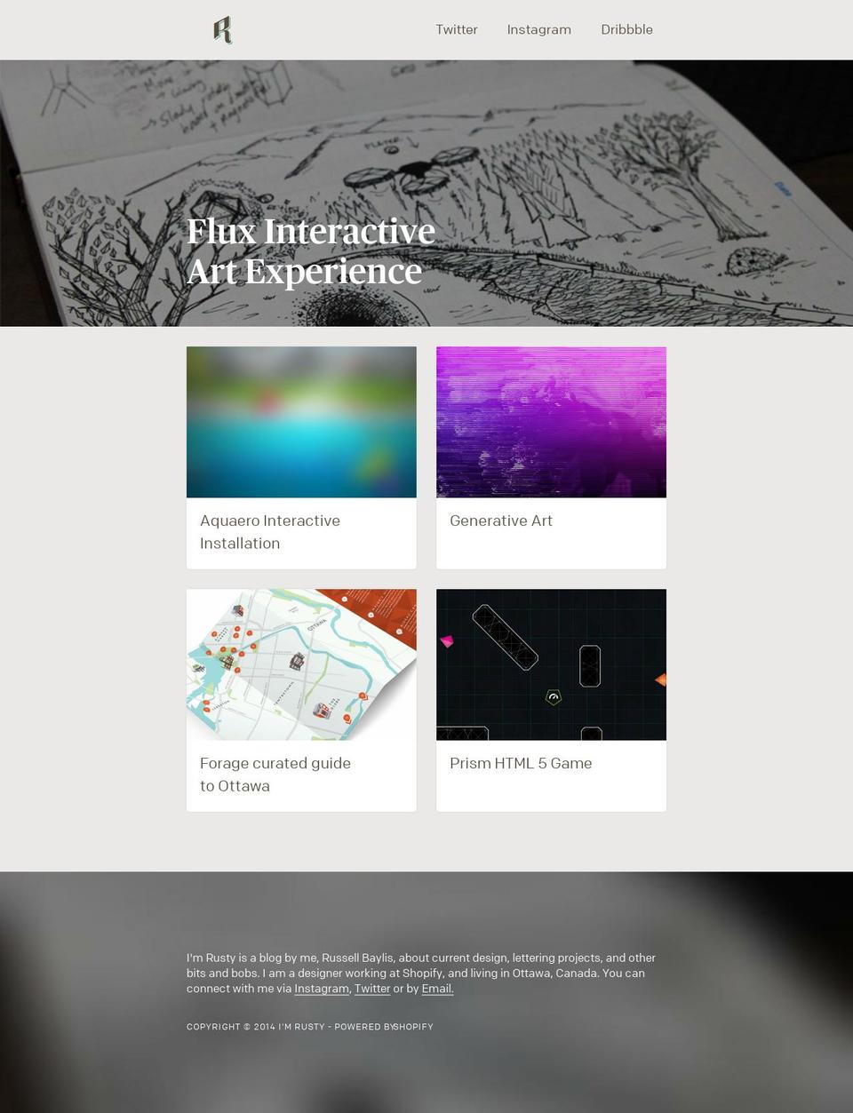 imrusty.com shopify website screenshot