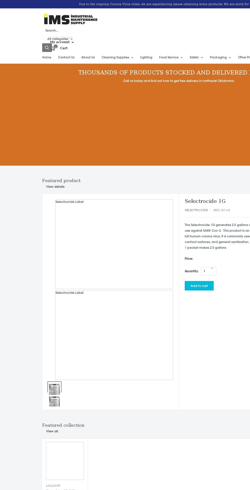 imsbulb.com shopify website screenshot