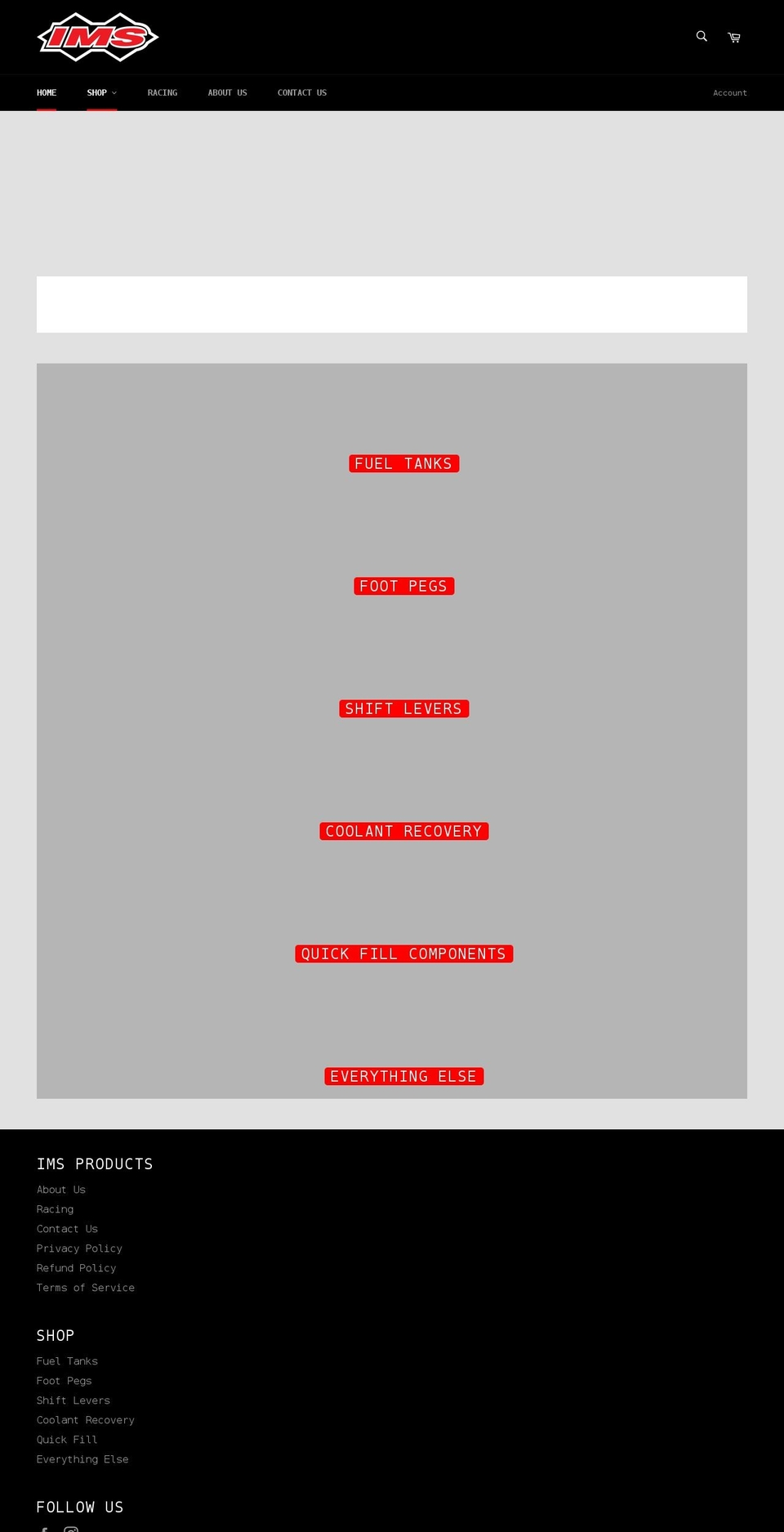 imsproducts.com shopify website screenshot