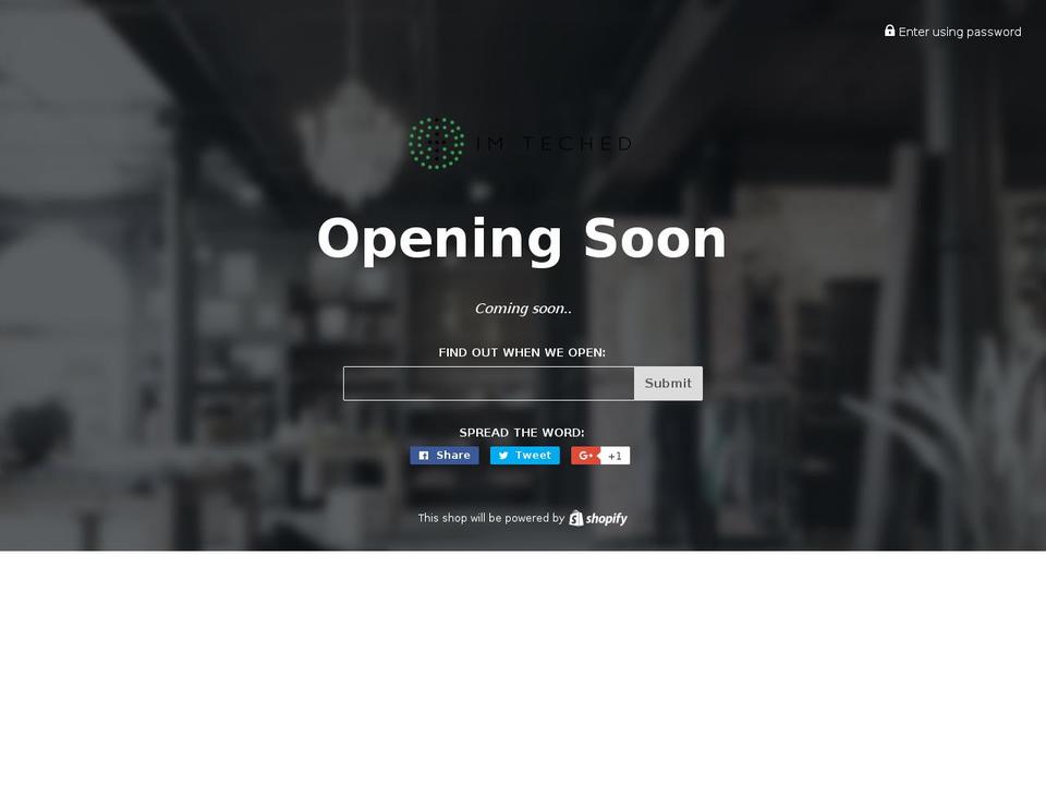 imteched.com shopify website screenshot