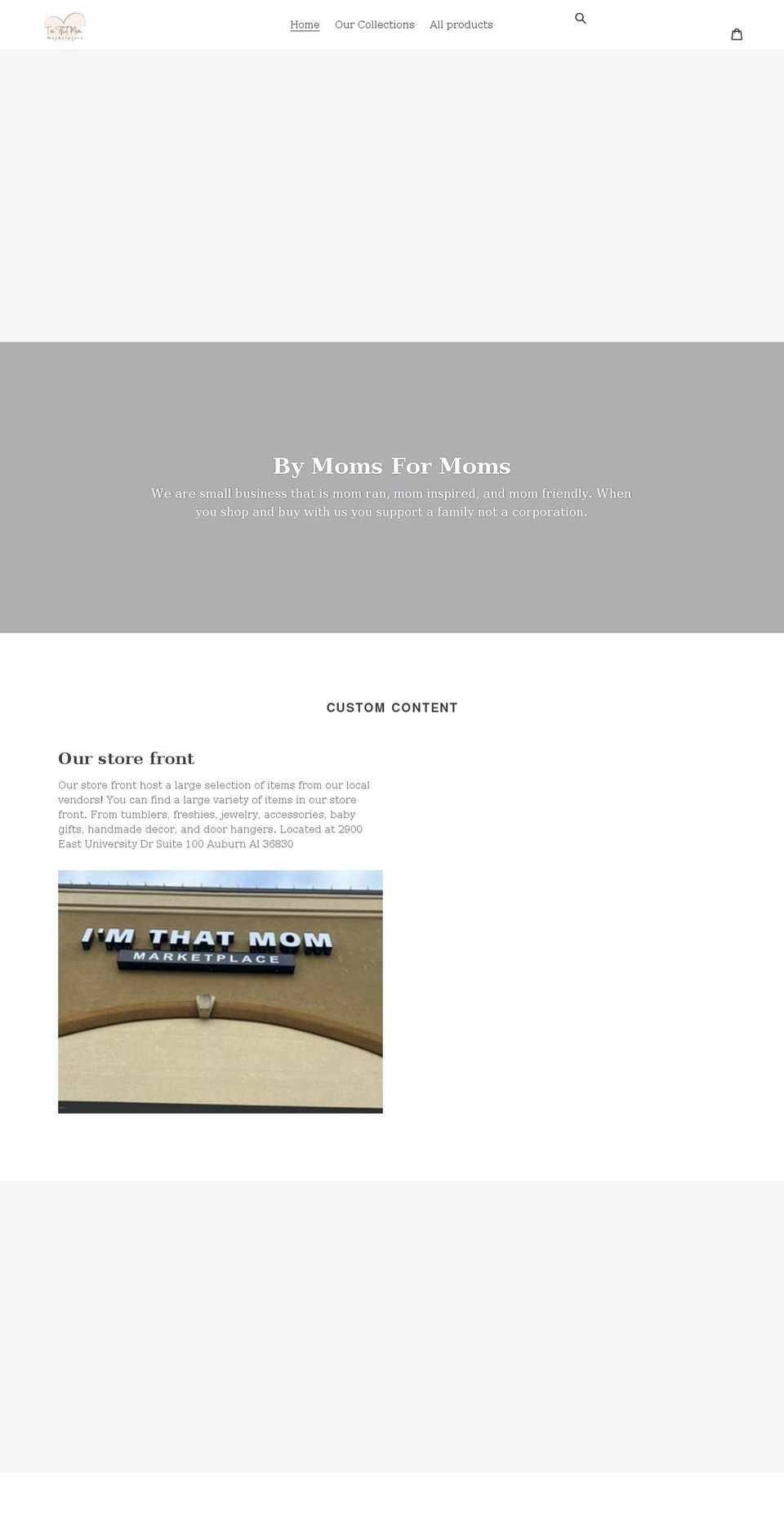 imthatmom.net shopify website screenshot