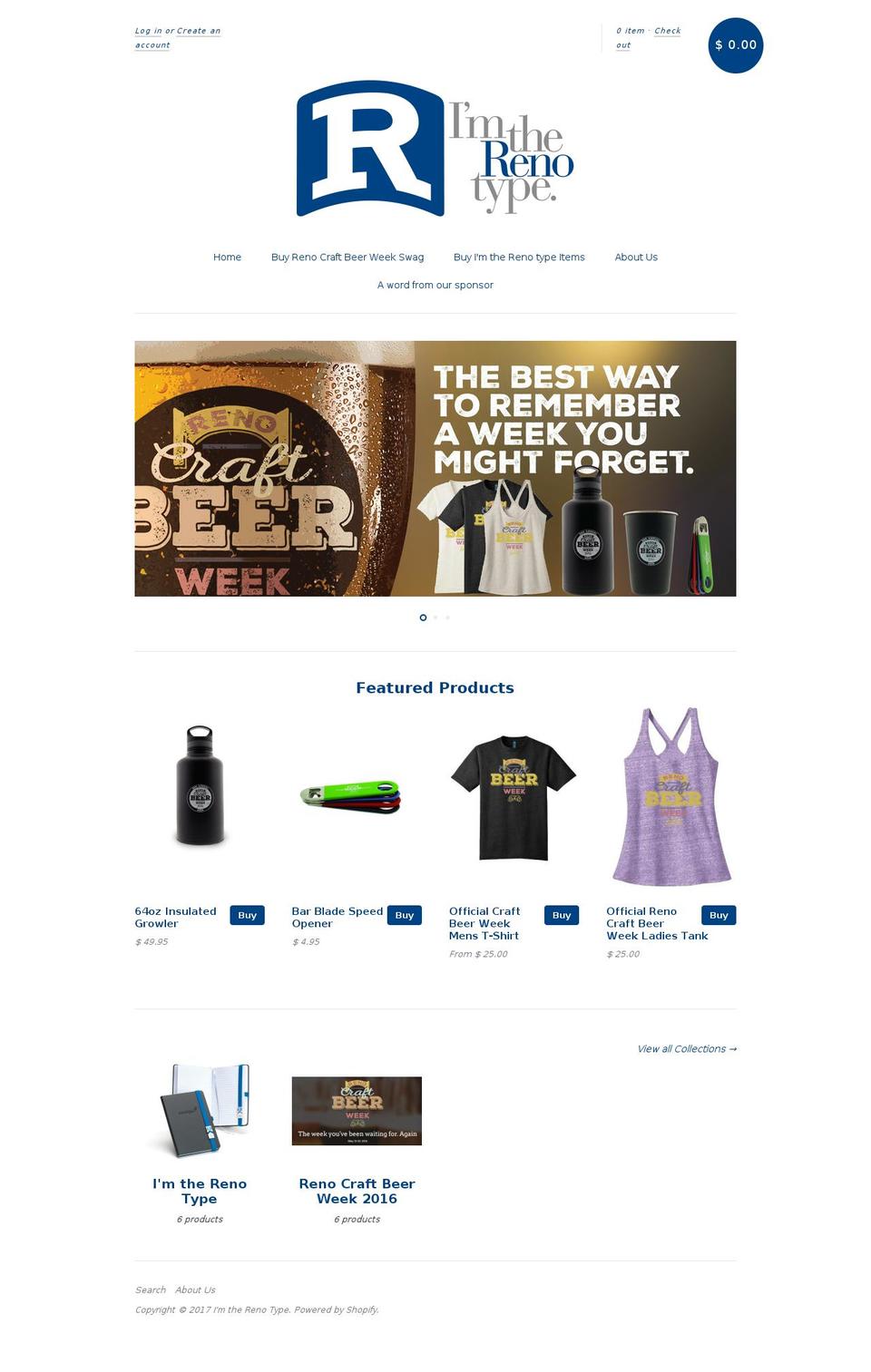imtherenotype.com shopify website screenshot