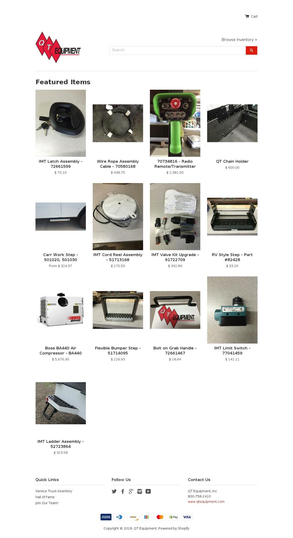 imtparts.com shopify website screenshot