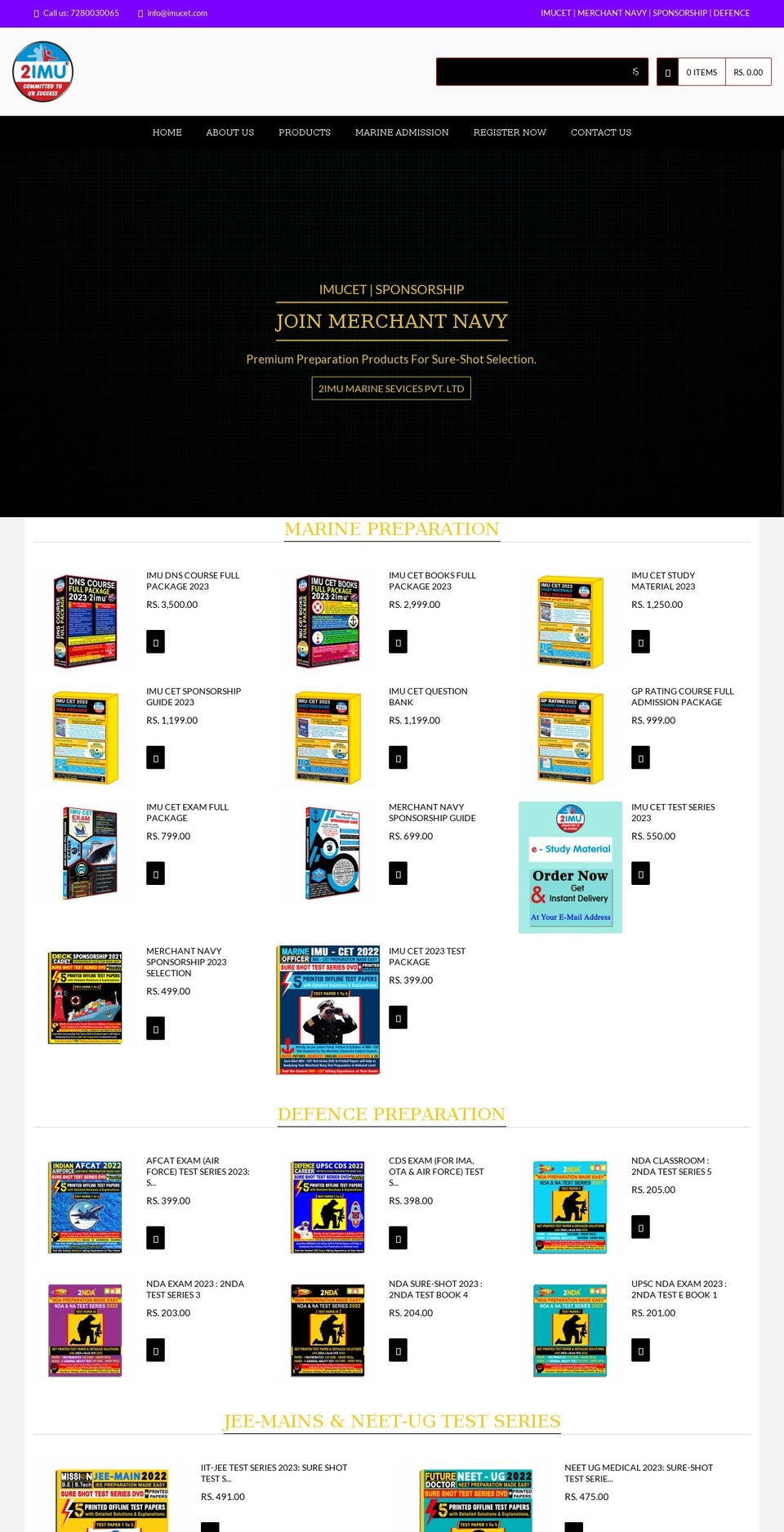 qrack Shopify theme site example imucetbooks.com