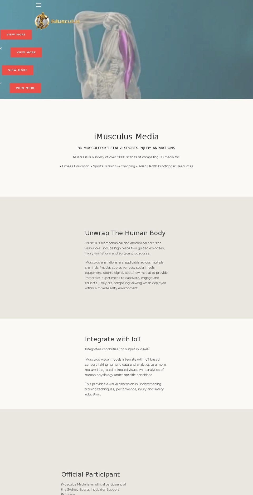 imusculusmedia.com — Shopify storefront screenshot