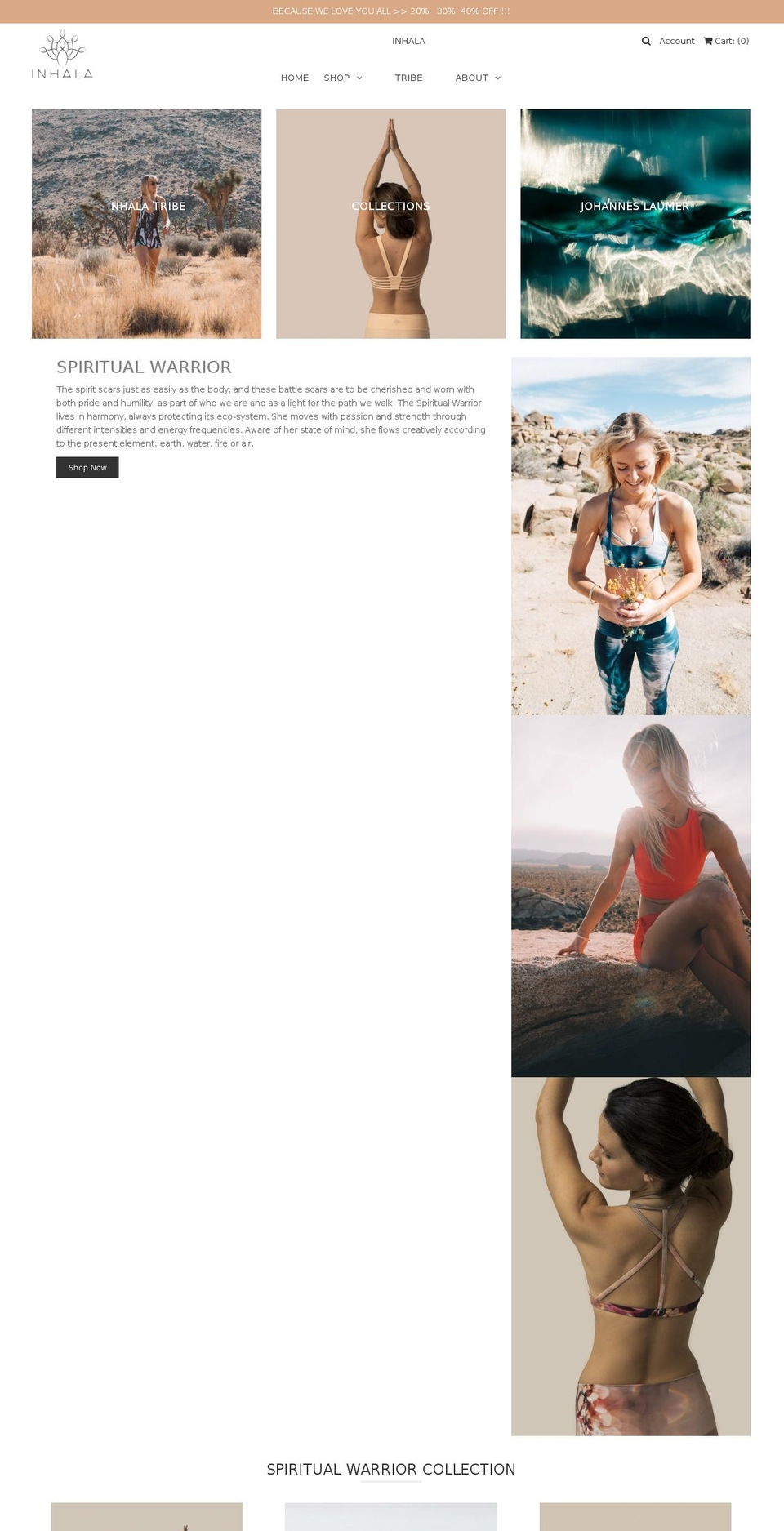 in-hala.com — Shopify storefront screenshot