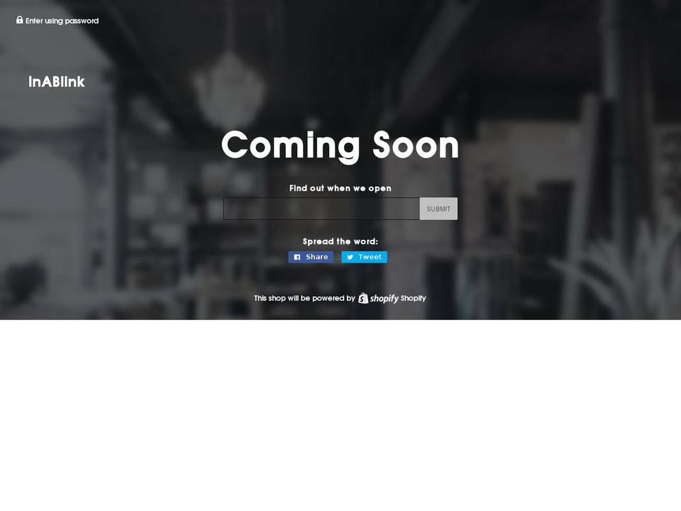 inablink.ca shopify website screenshot