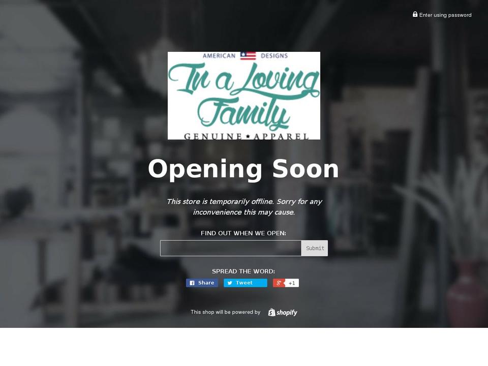 partner-program-theme Shopify theme site example inalovingfamily.com