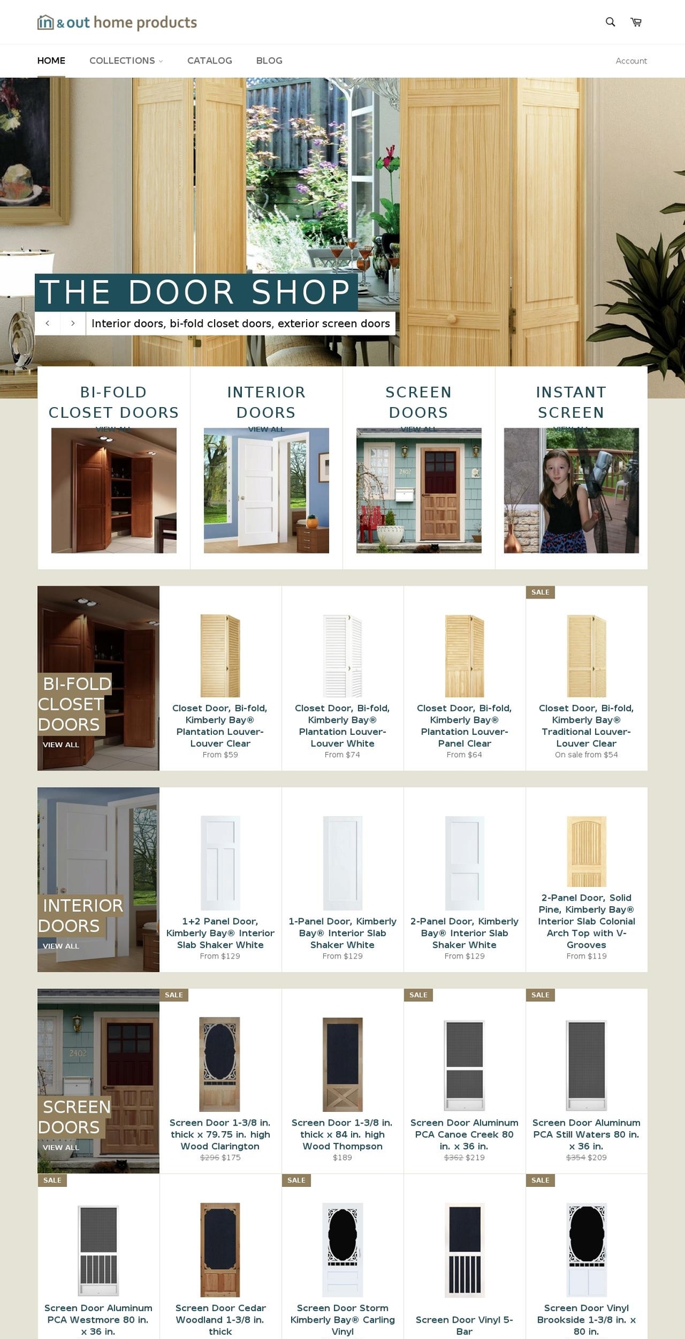 inandouthomeproducts.com — Shopify storefront screenshot