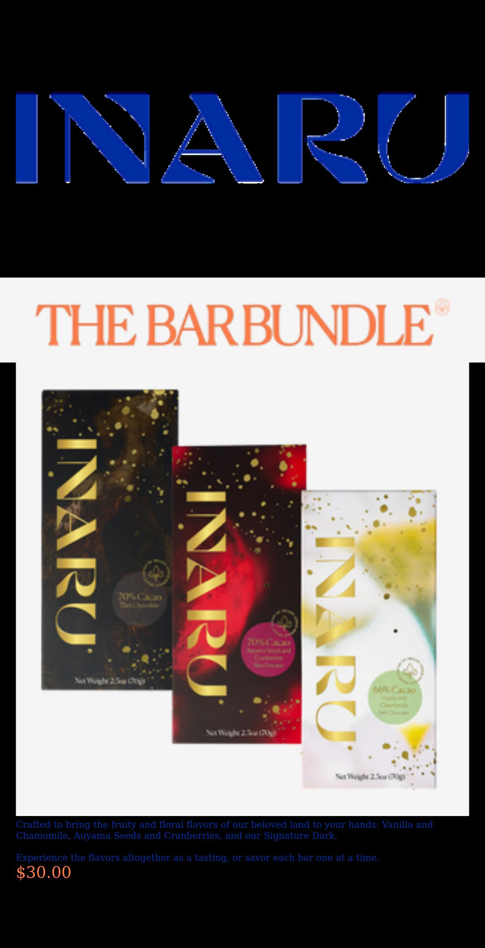 inaru.com shopify website screenshot