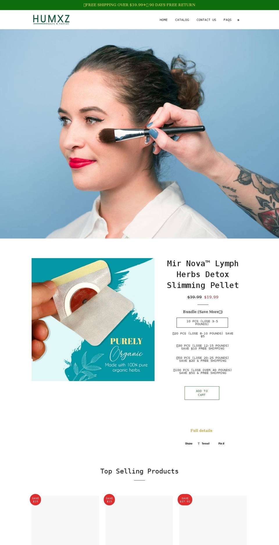 inbili.com shopify website screenshot