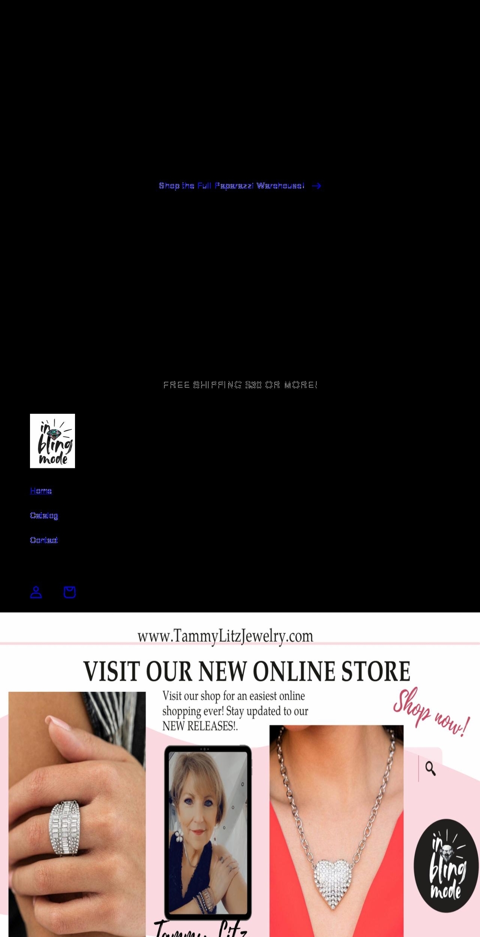 inblingmode.com shopify website screenshot