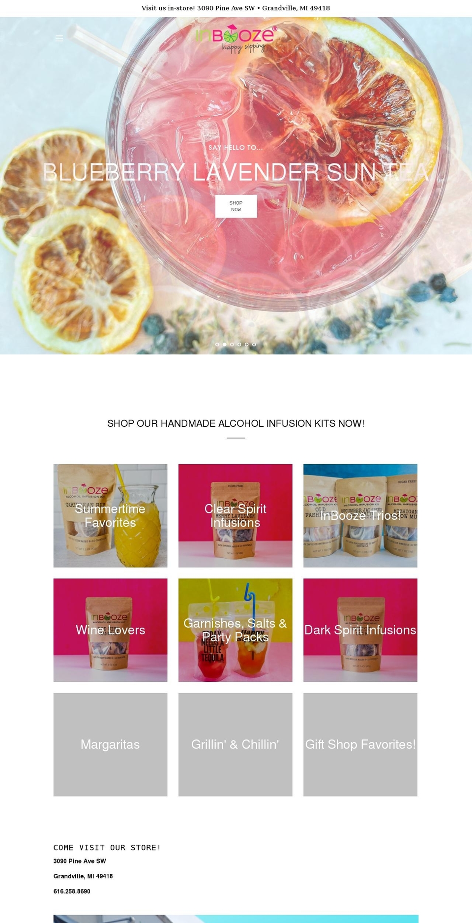 inbooze.com shopify website screenshot