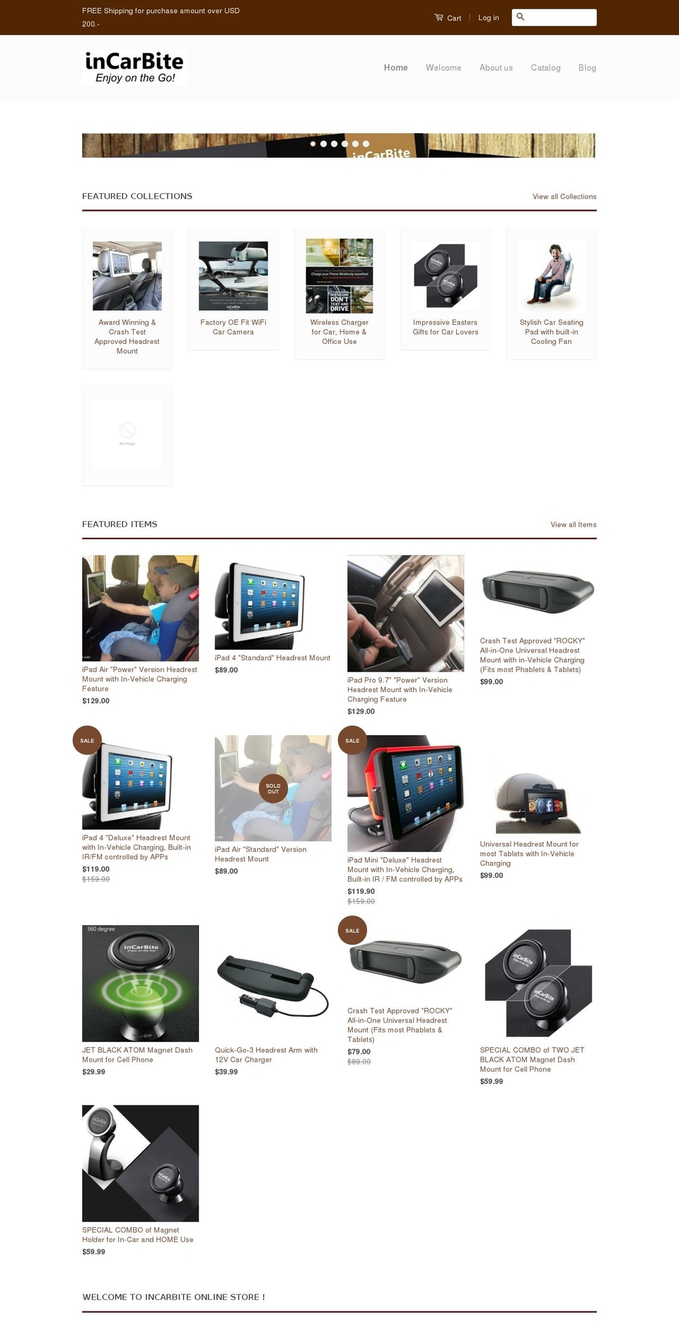 incarbitestore.com shopify website screenshot