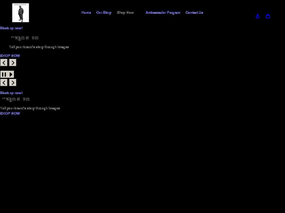 incarnatenutrition.com shopify website screenshot