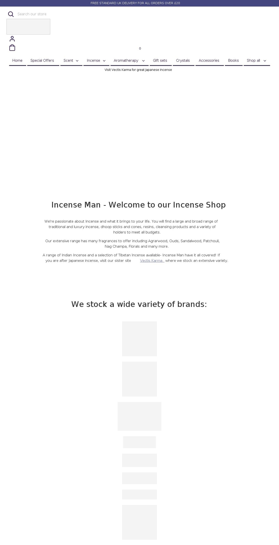 incense-man.co.uk shopify website screenshot