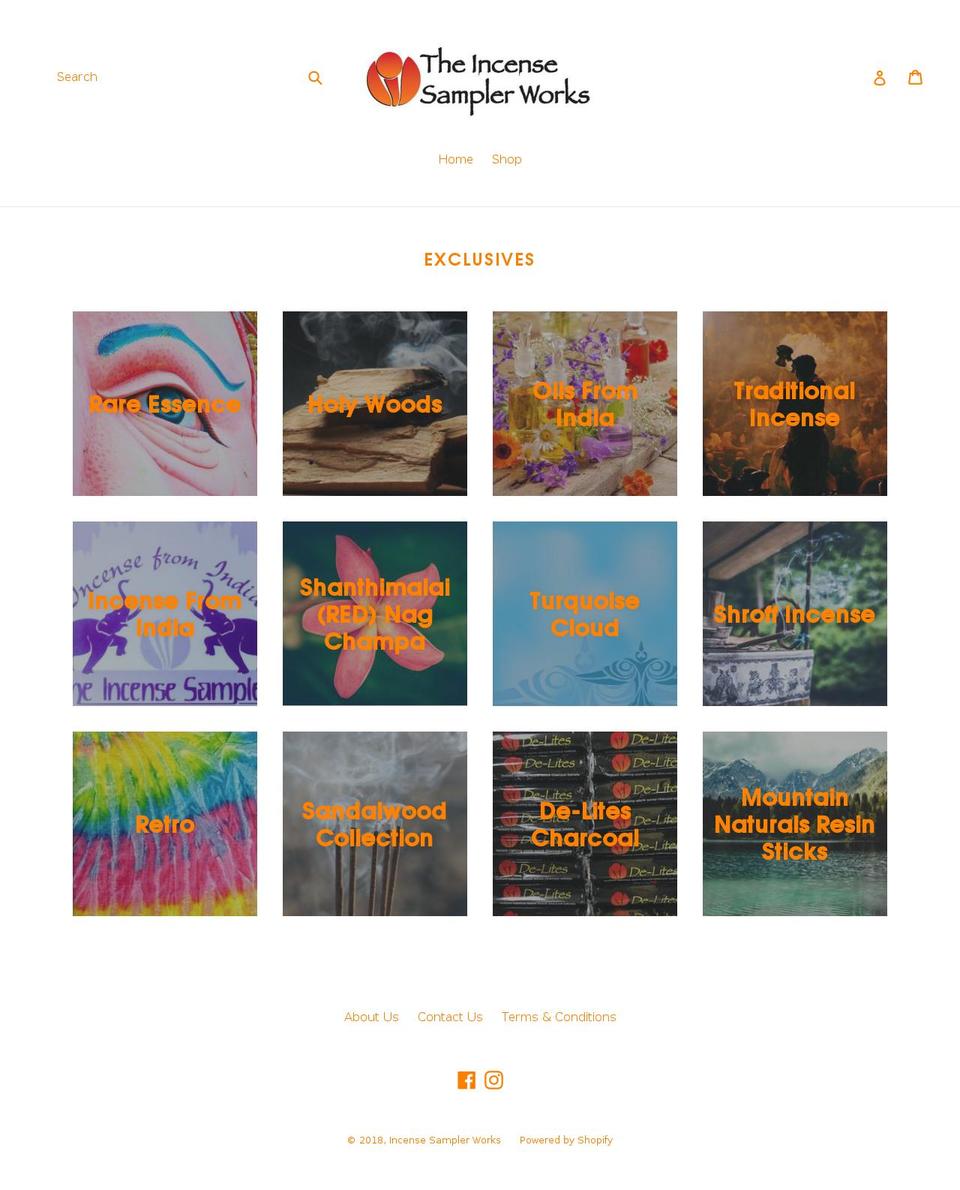 incensesales.com shopify website screenshot