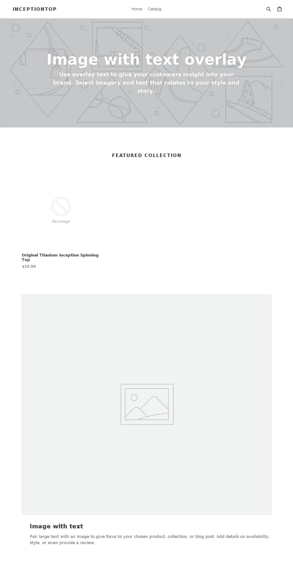 inceptiontop.com — Shopify storefront screenshot