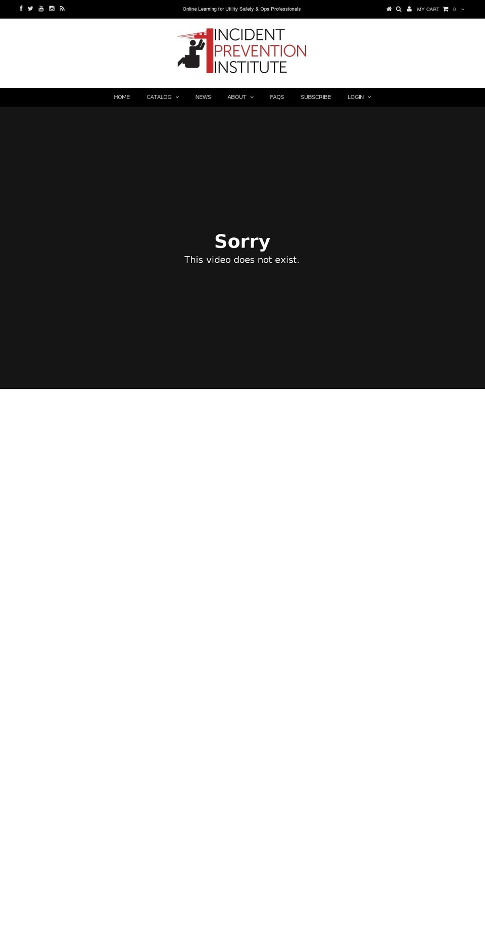 incidentpreventioninstitute.com shopify website screenshot