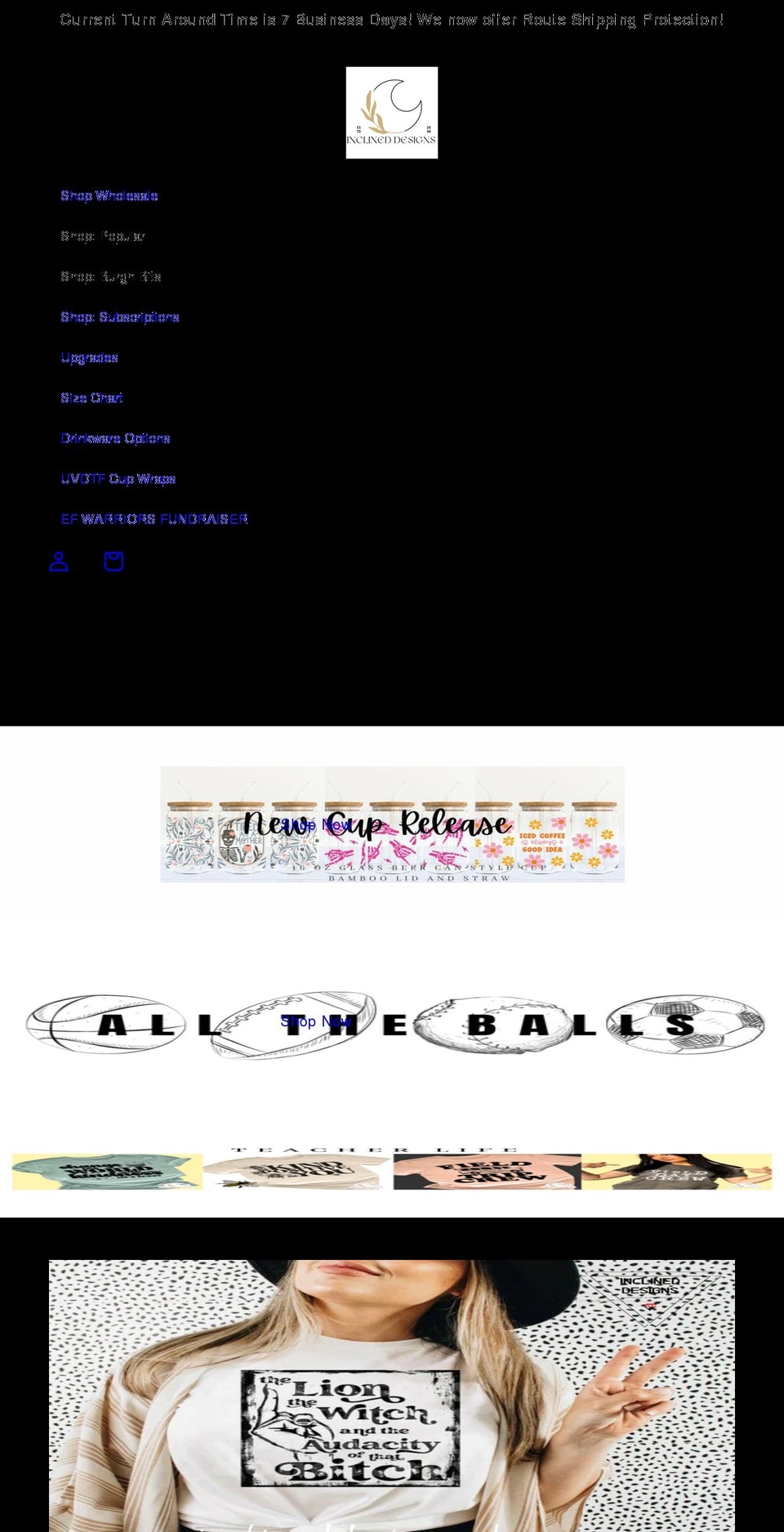 inclineddesignspgh.com — Shopify storefront screenshot