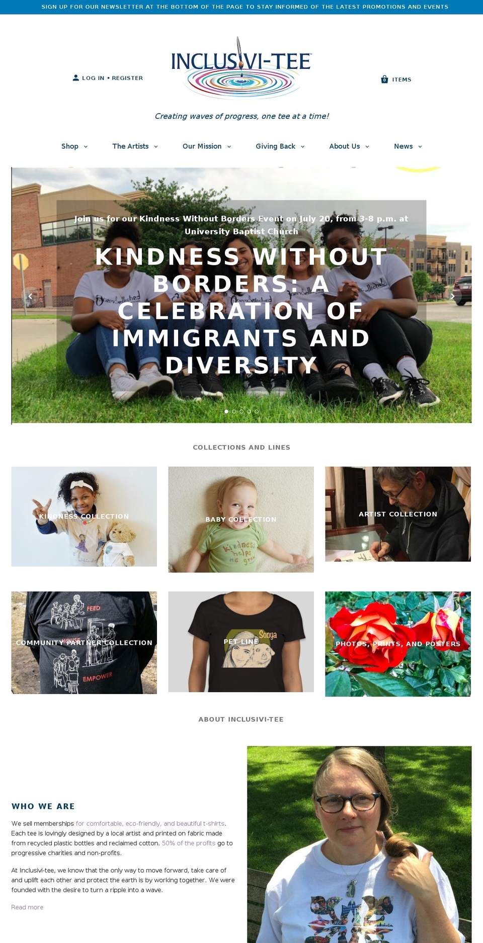 inclusivi-tee.com shopify website screenshot
