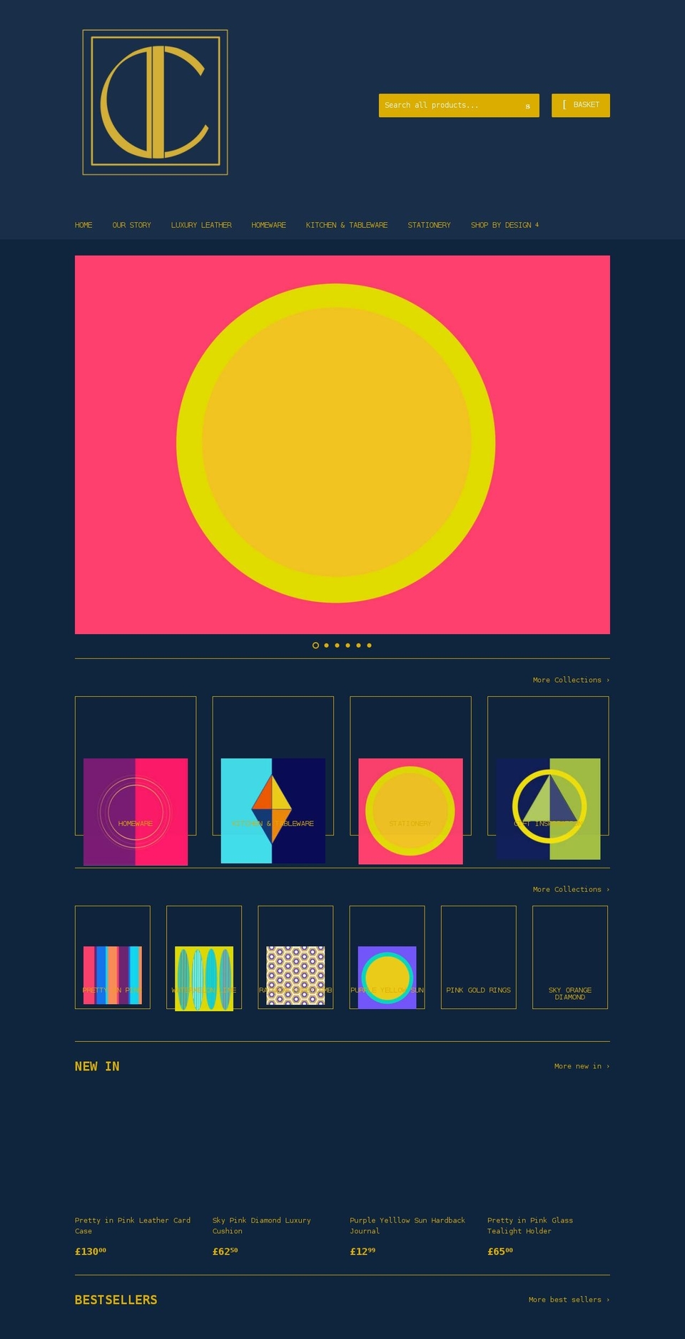 incolourdesigns.com shopify website screenshot