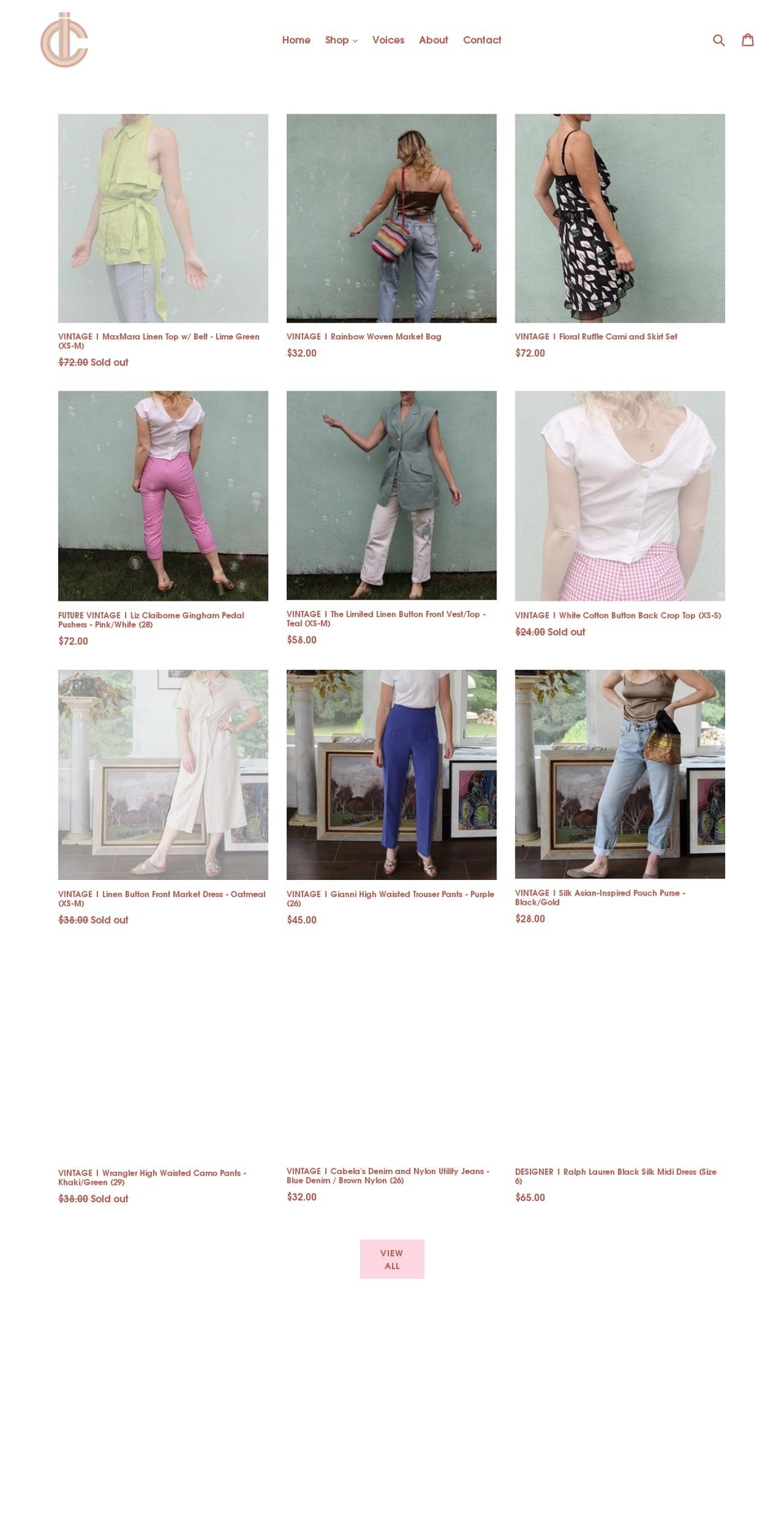 incommonshop.com — Shopify storefront screenshot