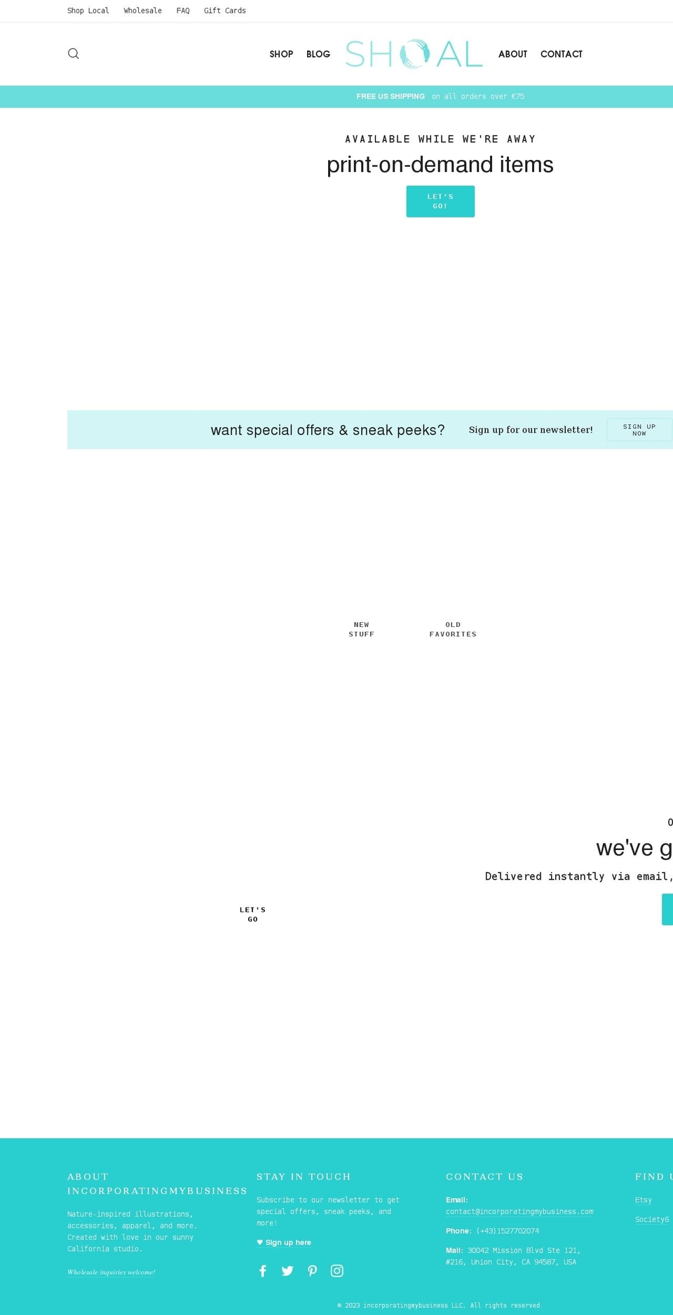 incorporatingmybusiness.com shopify website screenshot