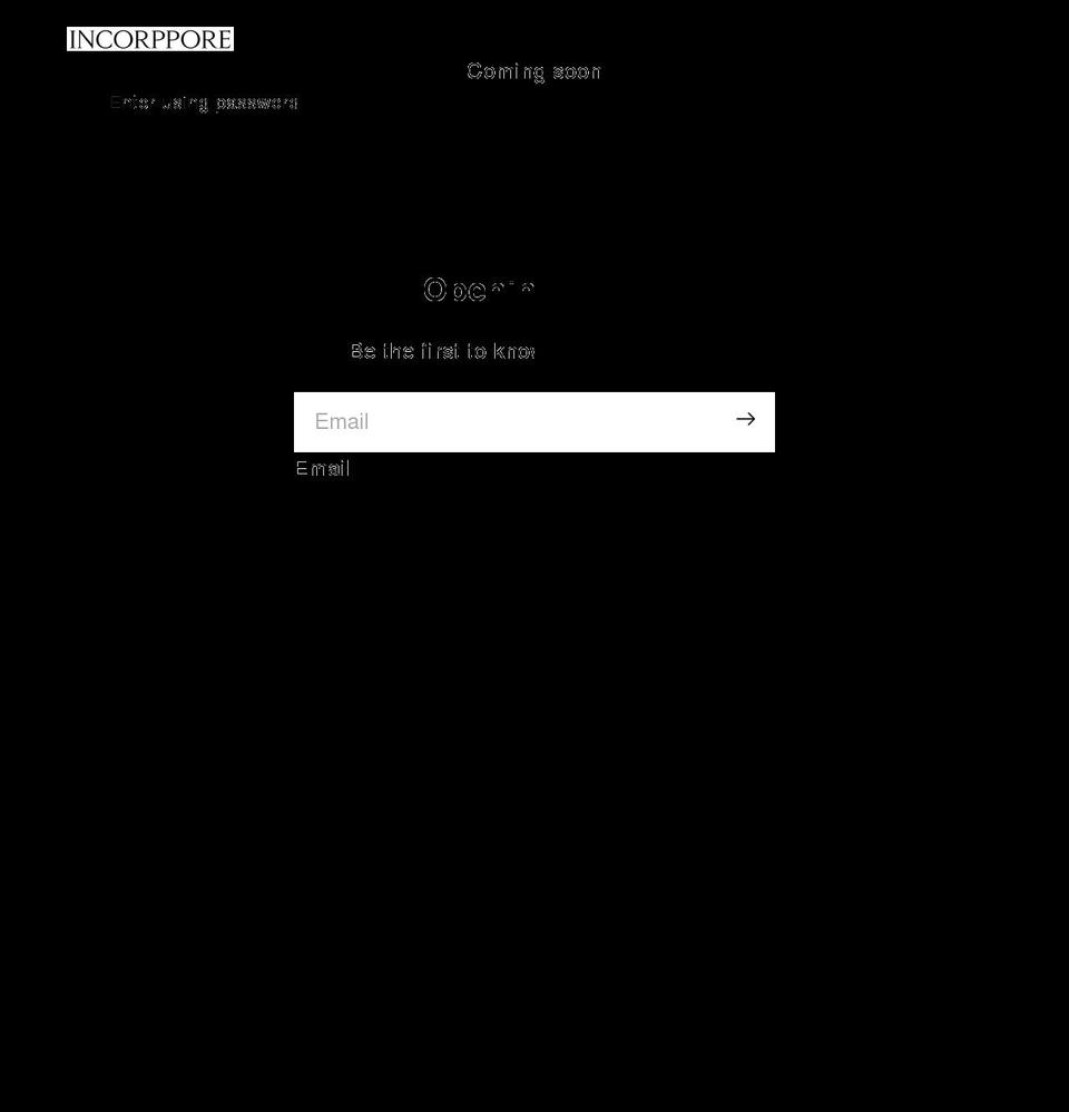 incorppore.com shopify website screenshot