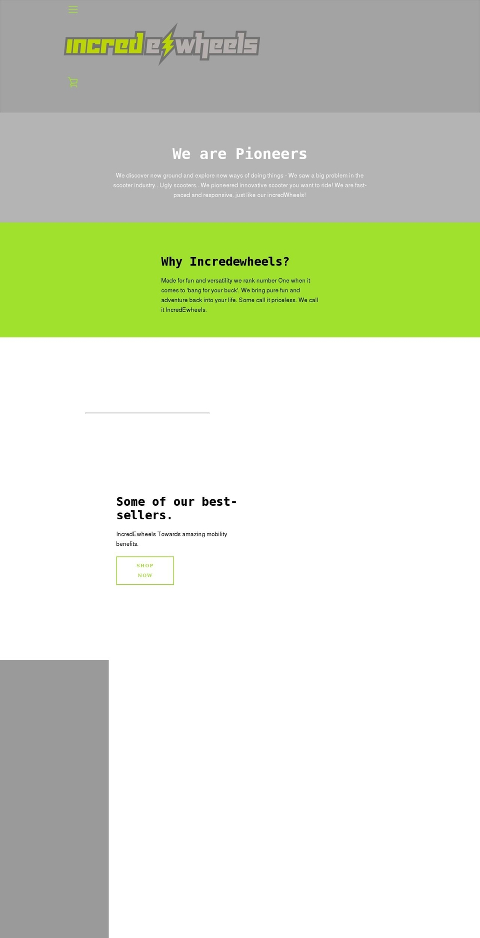 incredewheels.com shopify website screenshot