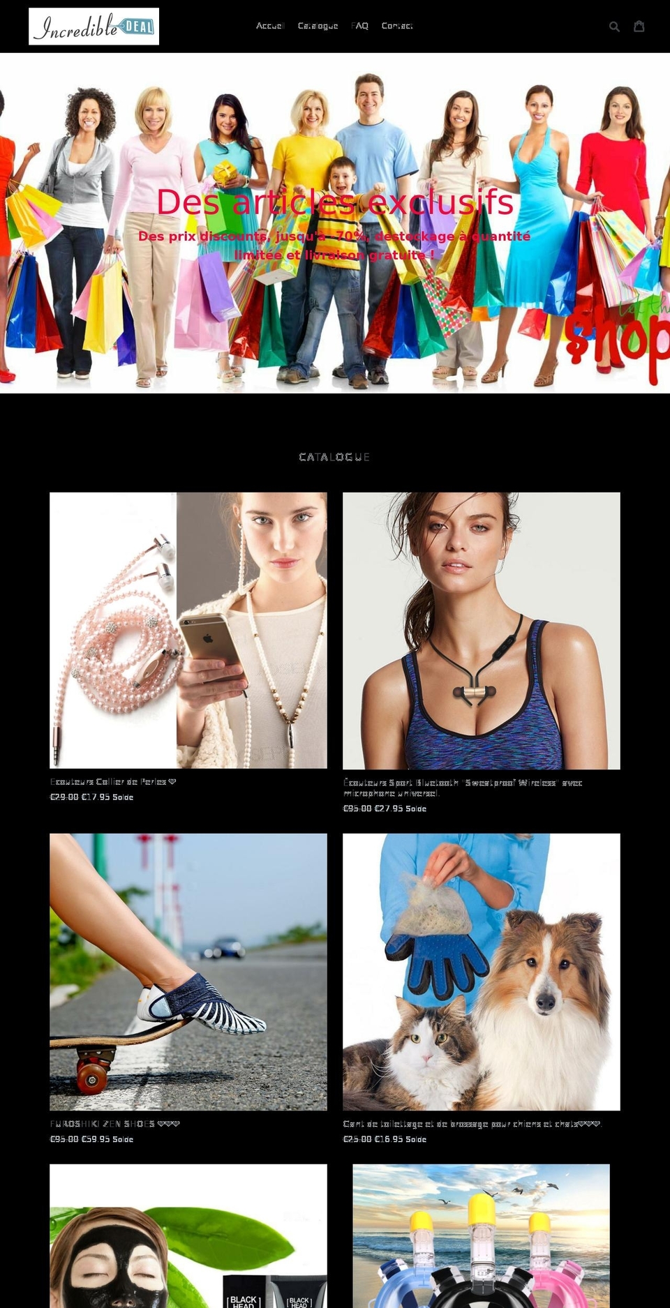 incredible-deal.com shopify website screenshot