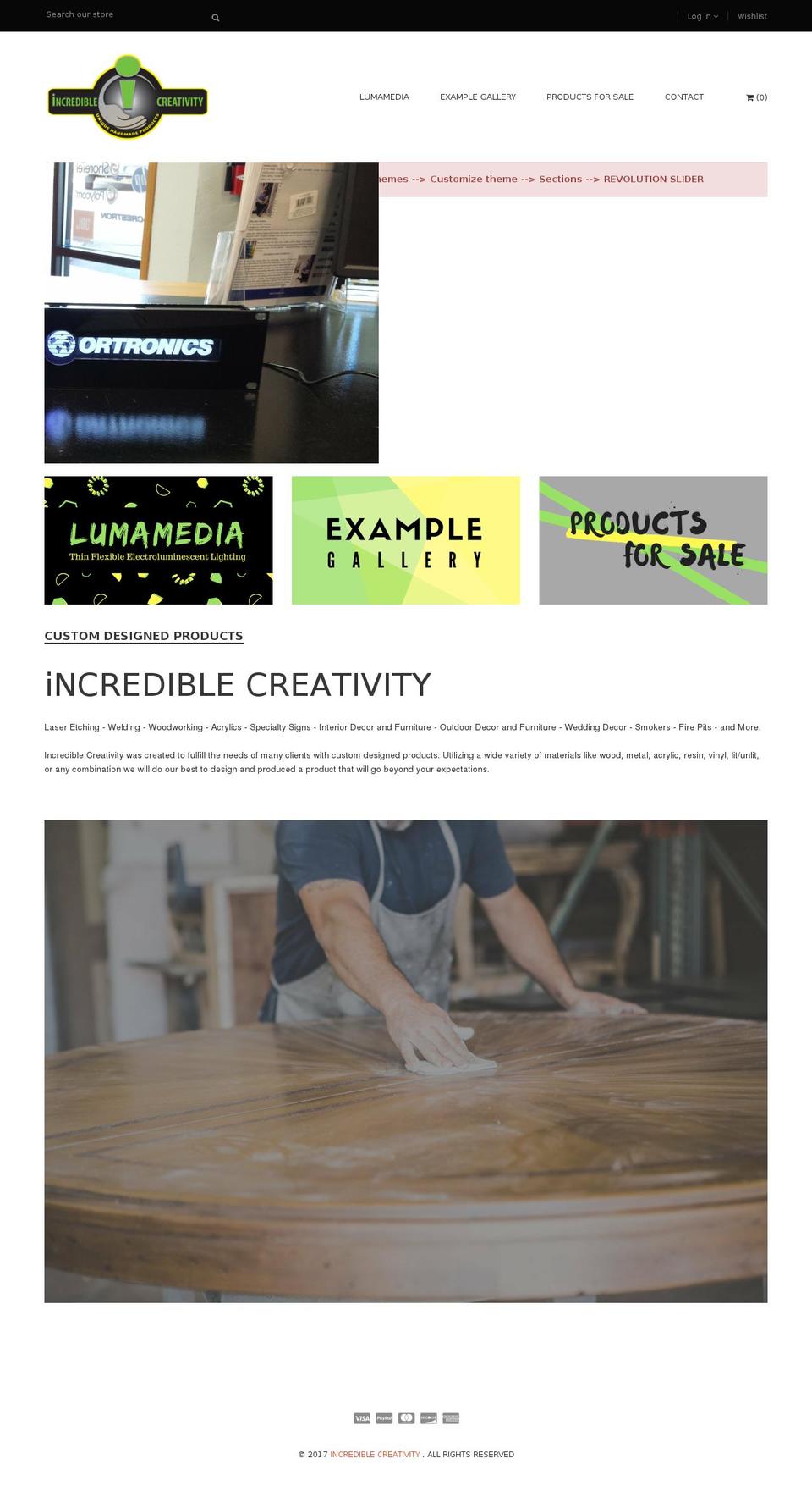 yesshop-drag-drop-v1-2-1 Shopify theme site example incrediblecreativity.com
