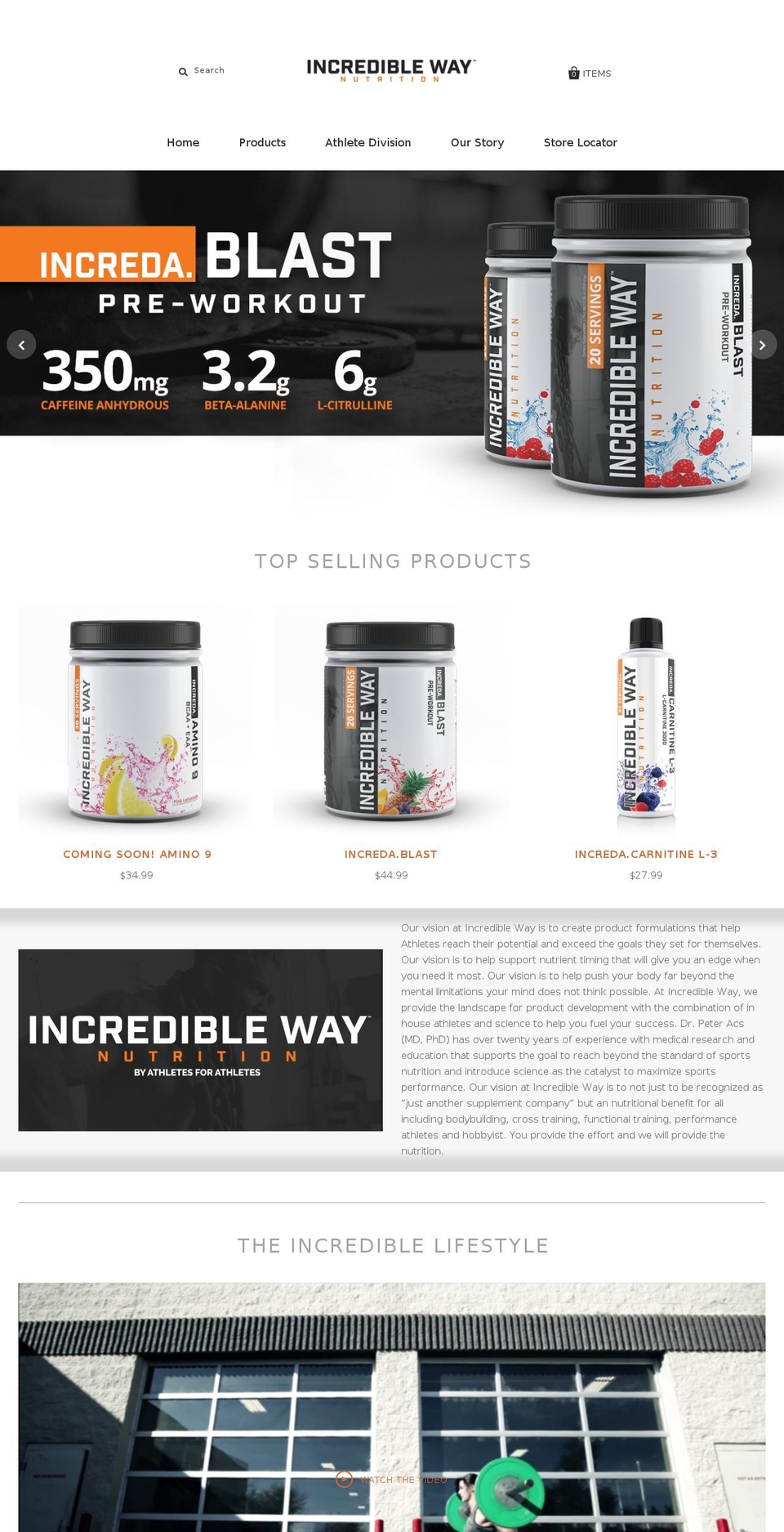 incredibleway.com — Shopify storefront screenshot