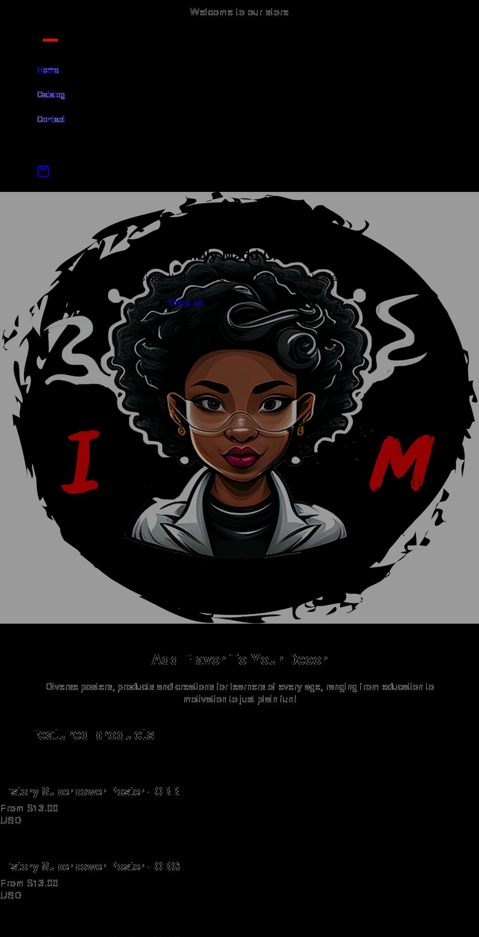 incrediblymadd.com shopify website screenshot