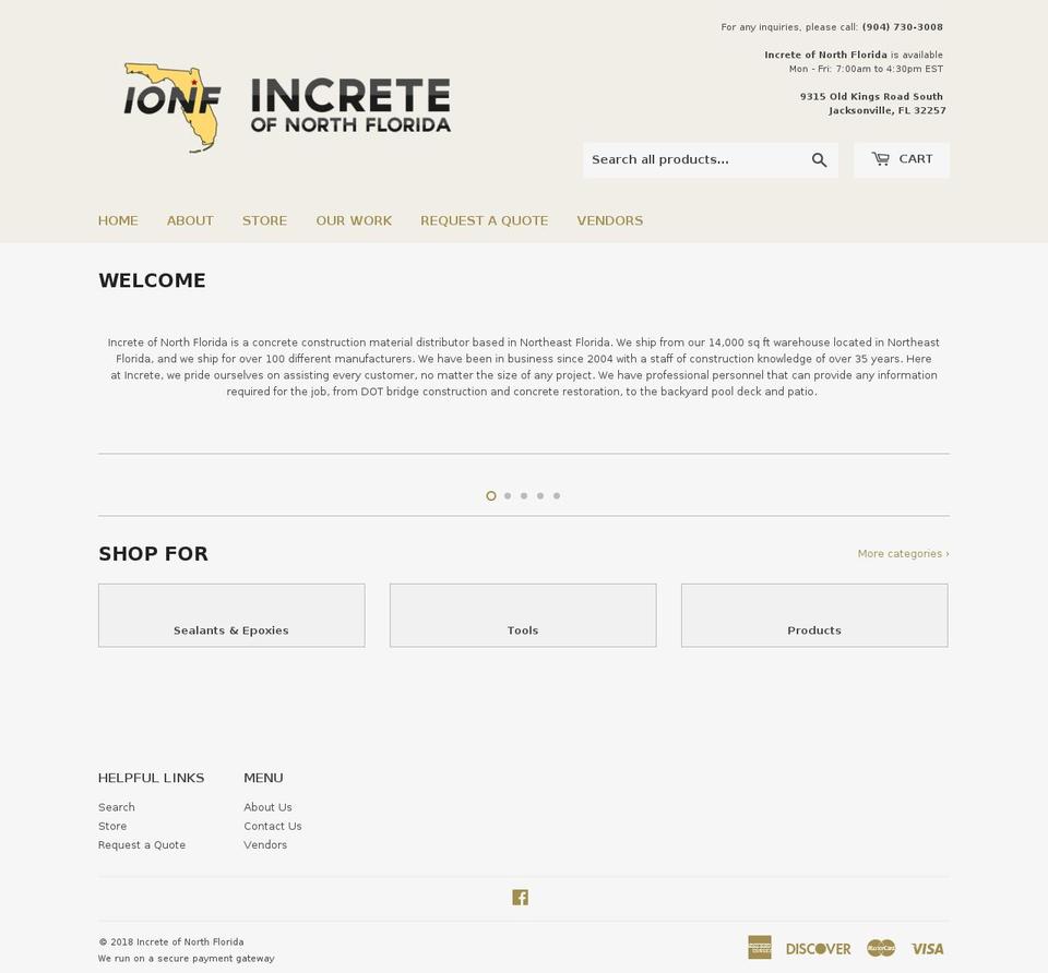 incretejax.com — Shopify storefront screenshot