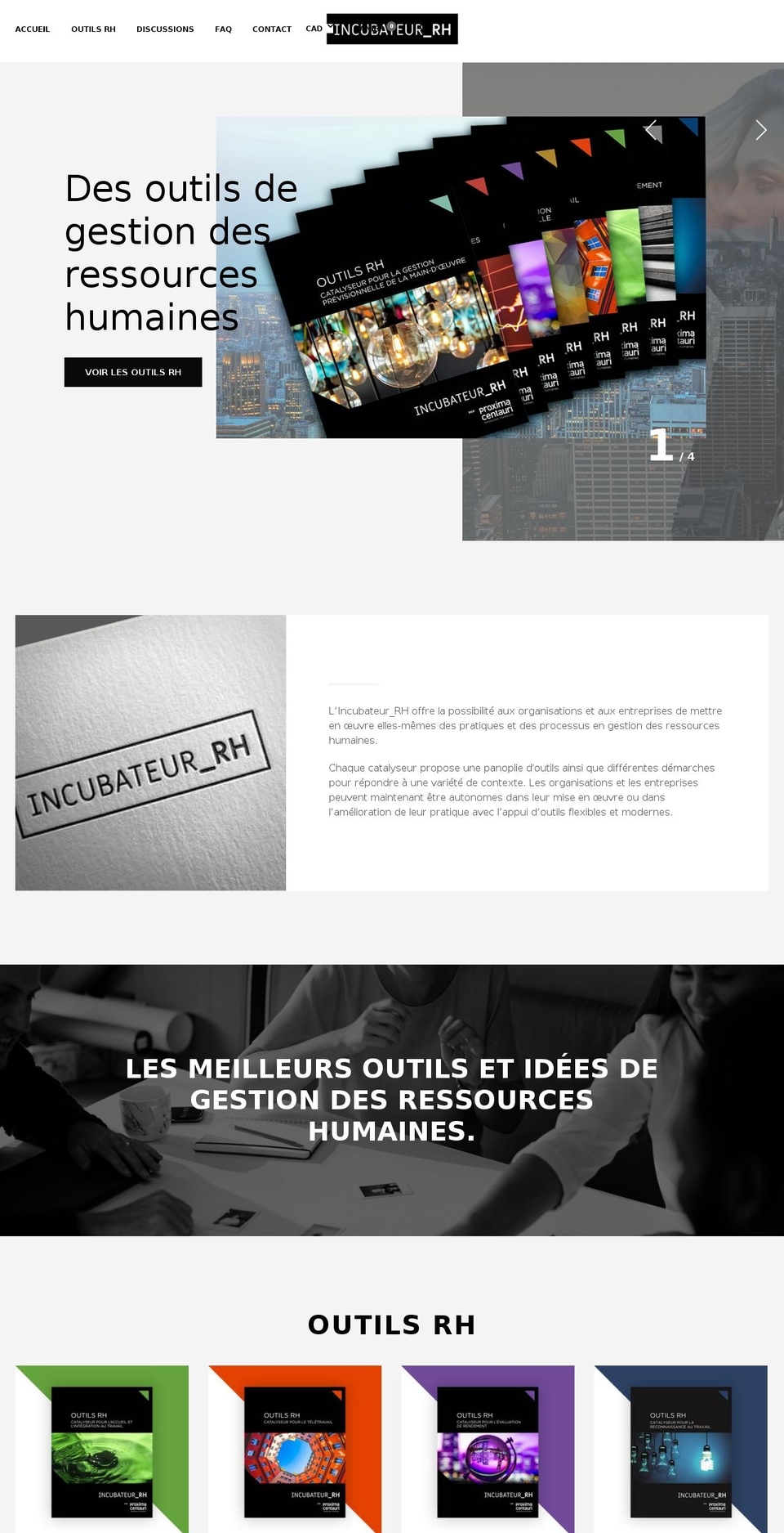 incubateur-rh.com shopify website screenshot