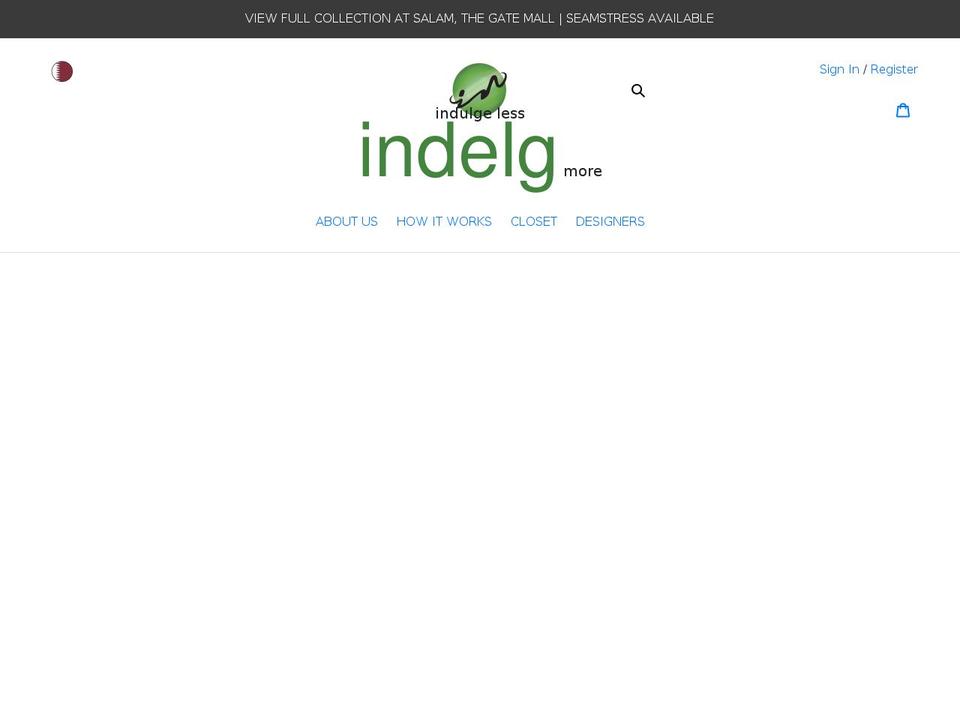 indelg.com shopify website screenshot