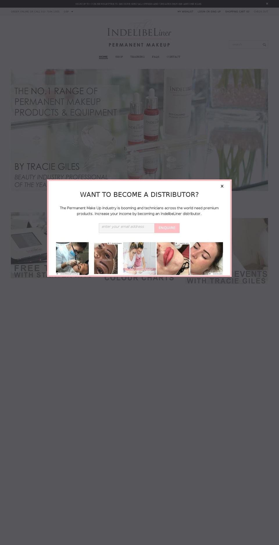 indelibeliner.com shopify website screenshot