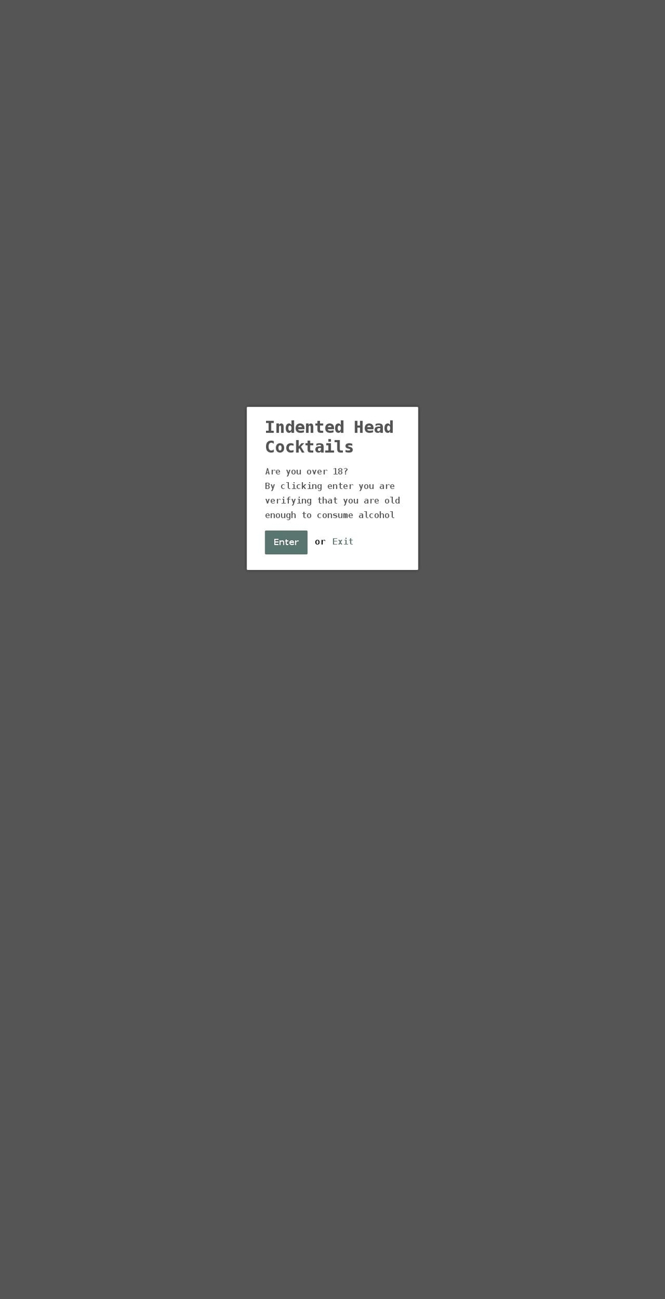 indentedhead.com.au shopify website screenshot