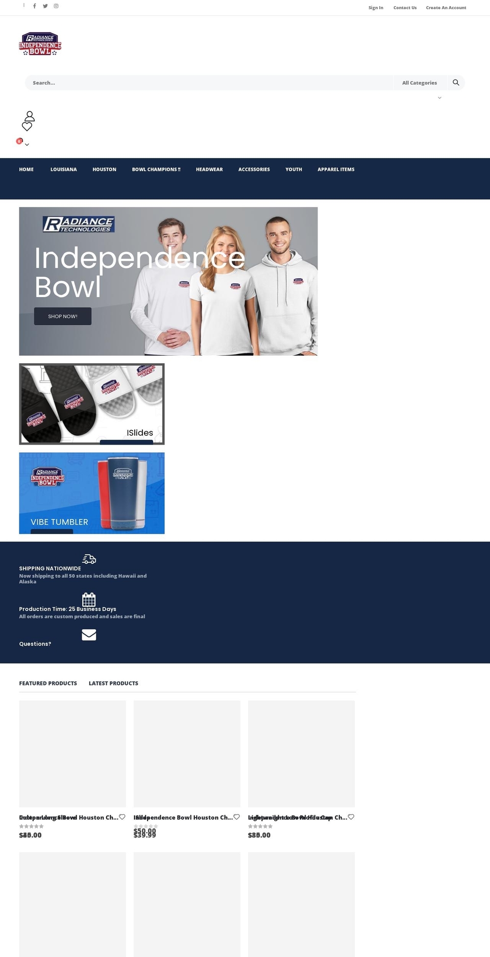 independencebowl.shop shopify website screenshot