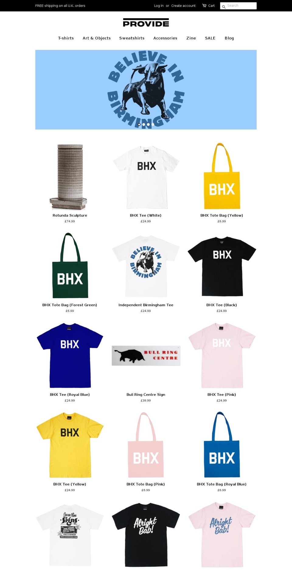 independentbirmingham.com — Shopify storefront screenshot