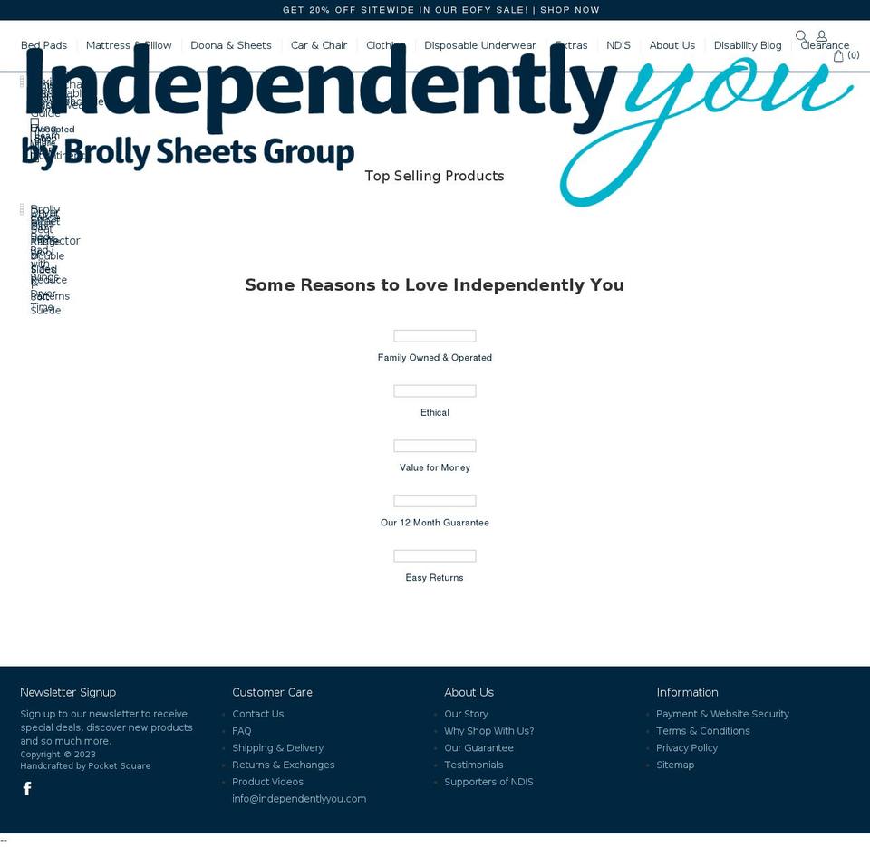independentlyyou.com.au shopify website screenshot