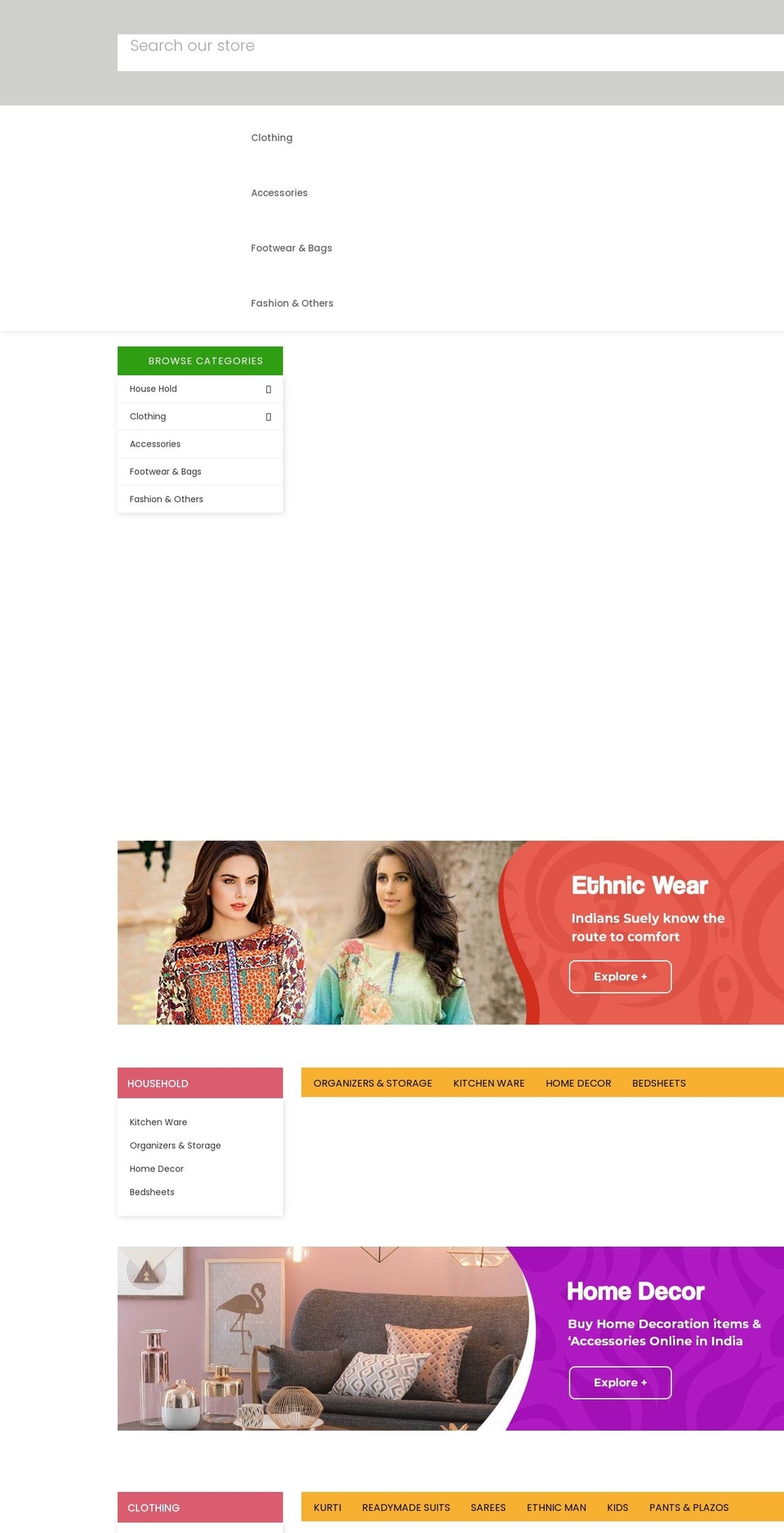 tmart-v-- Shopify theme site example indiaandthings.com